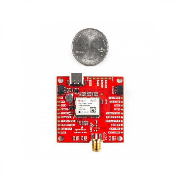 디바이스마트,MCU보드/전자키트 > 통신/네트워크 > GNSS/GPS > 정밀/고성능 GPS 모듈,SparkFun,SparkFun GNSS-RTK L1/L5 Breakout - NEO-F9P (Qwiic) [GPS-23288],고정밀 GNSS 보드 / 강력한 184채널 / 측량 모드를 갖추고 있어 모듈이 기지국이 되어 RTCM 3.x 보정 데이터를 생성