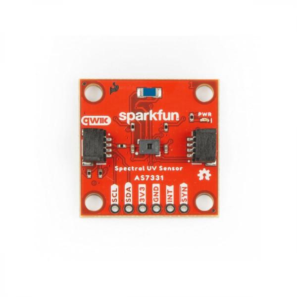 디바이스마트,MCU보드/전자키트 > 센서모듈 > 빛/조도/컬러/UV > 컬러/UV센서,SparkFun,SparkFun Spectral UV Sensor - AS7331 (Qwiic) [SEN-23517],UVA,UVB,UVC의 3가지 채널에서 높은 감도와 정확도로 방사선 측정 / 작동 전압: 2.7V-3.6V