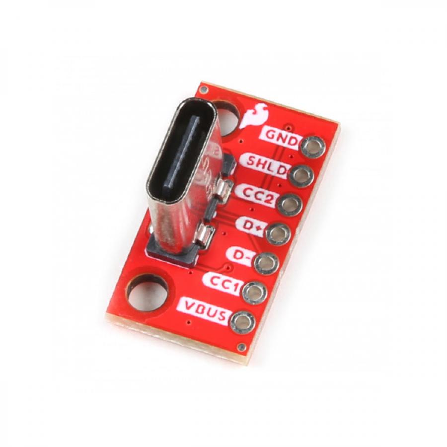 SparkFun USB-C Breakout - Vertical [BOB-23055]