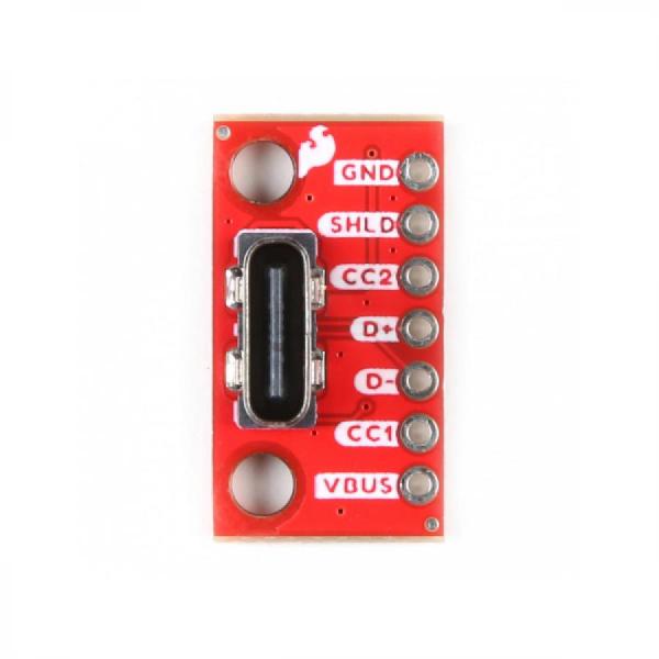 디바이스마트,MCU보드/전자키트 > 통신/네트워크 > USB관련,SparkFun,SparkFun USB-C Breakout - Vertical [BOB-23055],소형 SMD 패드를 납땜할 필요 없이 수직 USB-C 커넥터를 통합 할 수 있음 / 무게: 1.6g / 최대 3A의 전력 제공