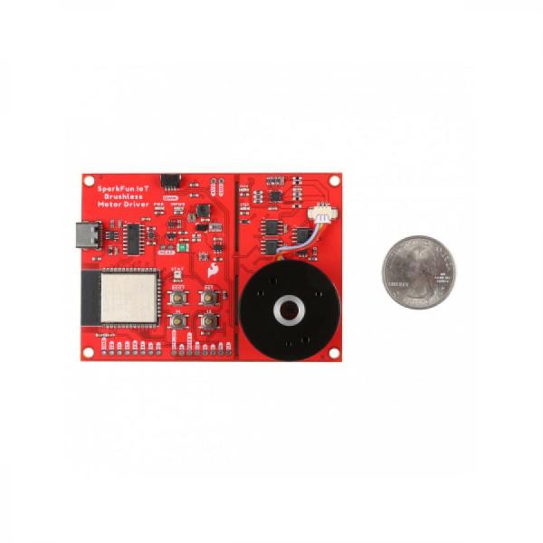 디바이스마트,MCU보드/전자키트 > 버튼/스위치/제어/RTC > 모터/모터컨트롤,SparkFun,SparkFun IoT Brushless Motor Driver (ESP32 WROOM, TMC6300) [ROB-22132],WiFi 및 Bluetooth 기능이 내장되어 있어 모든 3상 BLDC를 제어할 수 있음 / ESP32 마이크로컨트롤러 /  TMC6300 모터 드라이버