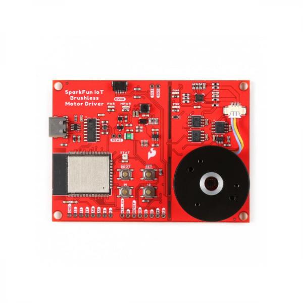 디바이스마트,MCU보드/전자키트 > 버튼/스위치/제어/RTC > 모터/모터컨트롤,SparkFun,SparkFun IoT Brushless Motor Driver (ESP32 WROOM, TMC6300) [ROB-22132],WiFi 및 Bluetooth 기능이 내장되어 있어 모든 3상 BLDC를 제어할 수 있음 / ESP32 마이크로컨트롤러 /  TMC6300 모터 드라이버