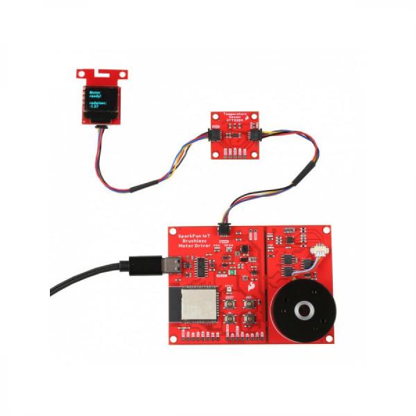 디바이스마트,MCU보드/전자키트 > 버튼/스위치/제어/RTC > 모터/모터컨트롤,SparkFun,SparkFun IoT Brushless Motor Driver (ESP32 WROOM, TMC6300) [ROB-22132],WiFi 및 Bluetooth 기능이 내장되어 있어 모든 3상 BLDC를 제어할 수 있음 / ESP32 마이크로컨트롤러 /  TMC6300 모터 드라이버