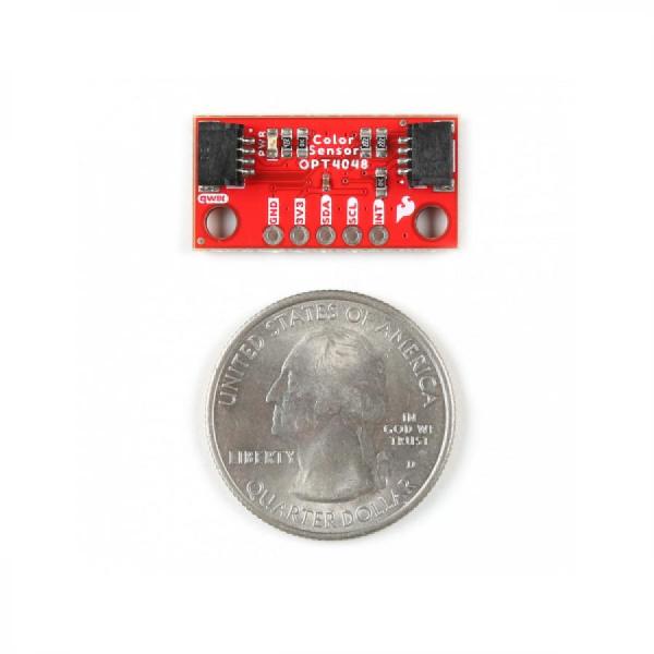 디바이스마트,MCU보드/전자키트 > 센서모듈 > 빛/조도/컬러/UV > 컬러/UV센서,SparkFun,SparkFun Mini Tristimulus Color Sensor - OPT4048DTSR (Qwiic) [SEN-22639],OPT4048 고속, 고정밀 삼자극 XYZ 컬러 센서를 기반으로 제작 / 단일 칩 고해상도 컬러 센서 내장 / 공급 전압 범위: 1.71-3.6V