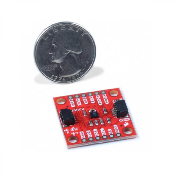 디바이스마트,MCU보드/전자키트 > 센서모듈 > 가속도/자이로/지자기센서 > 통합 6축,SparkFun,SparkFun 6DoF IMU Breakout - ISM330DHCX (Qwiic) [SEN-19764],1인치씩 STMicroelectronics의 ISM330DHCX를 갖춘 브레이크아웃 / 공급 전압: 1.71~3.6V