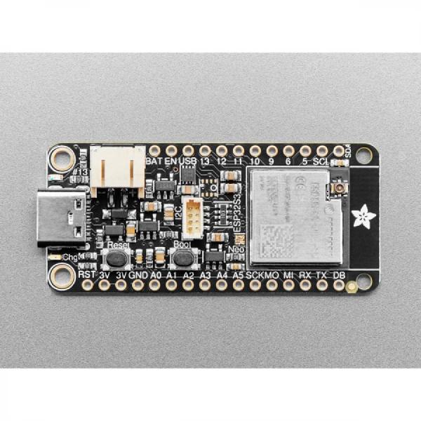 디바이스마트,MCU보드/전자키트 > 통신/네트워크 > 와이파이,Adafruit,Adafruit ESP32-S3 Feather 8MB with w.FL Antenna [ada-5885],Feather 형식 / 듀얼 240MHz 코어, WiFi 및 BLE 지원, 기본 USB 및 온보드 w.FL 커넥터 / 간편한 외부 안테나 지원 가능