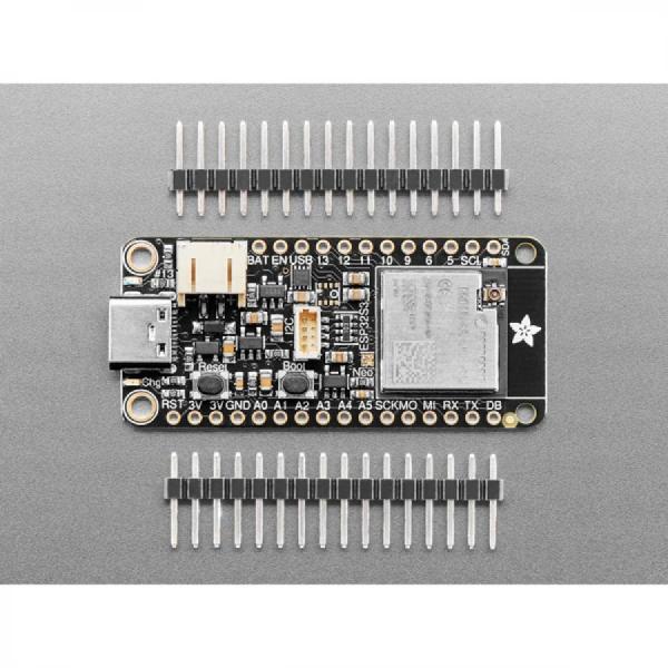 디바이스마트,MCU보드/전자키트 > 통신/네트워크 > 와이파이,Adafruit,Adafruit ESP32-S3 Feather 8MB with w.FL Antenna [ada-5885],Feather 형식 / 듀얼 240MHz 코어, WiFi 및 BLE 지원, 기본 USB 및 온보드 w.FL 커넥터 / 간편한 외부 안테나 지원 가능