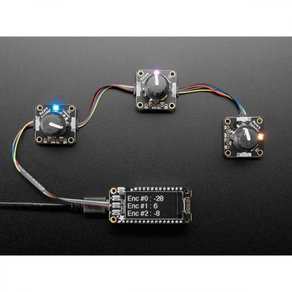 디바이스마트,MCU보드/전자키트 > 버튼/스위치/제어/RTC > 엔코더/가변저항,Adafruit,Adafruit I2C Stemma QT Rotary Encoder Breakout with Encoder - STEMMA QT / Qwiic [ada-5880],I2C 통신 / 3~5V DC로 전원을 공급한 다음 3 또는 5V 로직 I2C 데이터를 사용