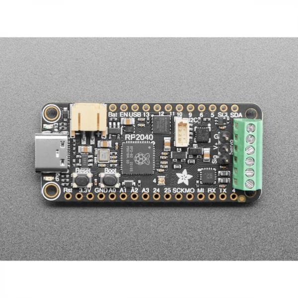 디바이스마트,MCU보드/전자키트 > 음악/앰프/녹음 > 앰프/증폭,Adafruit,Adafruit RP2040 Prop-Maker Feather with I2S Audio Amplifier [ada-5768],최대 3W의 4~8Ω 스피커를 구동 / 크기 : 52.1mm x 22.8mm x 12.2mm