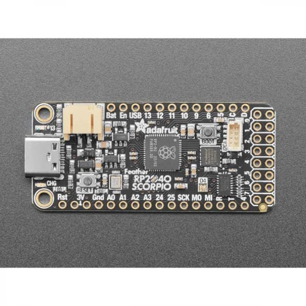 디바이스마트,오픈소스/코딩교육 > 파이썬/IoT 개발 보드 > RP2040/RP2350,Adafruit,Adafruit Feather RP2040 SCORPIO - 8 Channel NeoPixel Driver [ada-5650],DMA를 통해 동시에 최대 8개의 출력으로 완벽한 파형을 생성 / 21개의 GPIO 핀 / USB Type C