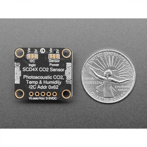 디바이스마트,MCU보드/전자키트 > 센서모듈 > 먼지/가스/연기/불꽃 > 가스/공기질/연기센서,Adafruit,Adafruit SCD-40 - True CO2, Temperature and Humidity Sensor - STEMMA QT / Qwiic [ada-5187],CO2 농도 및 온습도 측정 / CO2 측정 범위 400~2000ppm / SparkFun Qwiic I2C 커넥터와 호환