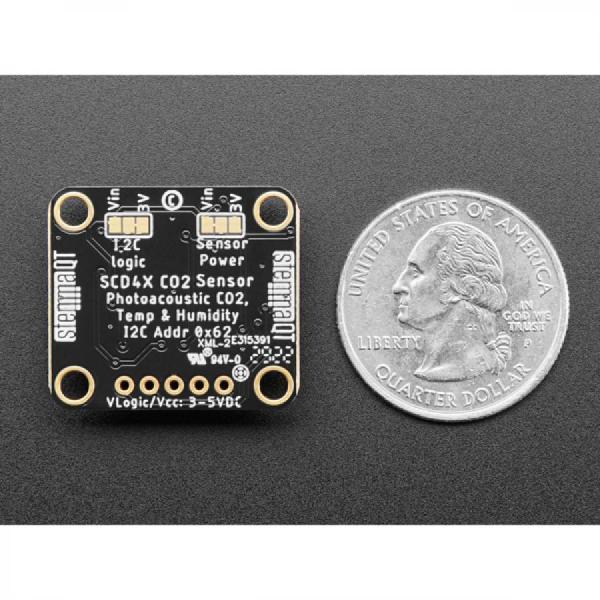 디바이스마트,MCU보드/전자키트 > 센서모듈 > 먼지/가스/연기/불꽃 > 가스/공기질/연기센서,Adafruit,Adafruit SCD-40 - True CO2, Temperature and Humidity Sensor - STEMMA QT / Qwiic [ada-5187],CO2 농도 및 온습도 측정 / CO2 측정 범위 400~2000ppm / SparkFun Qwiic I2C 커넥터와 호환