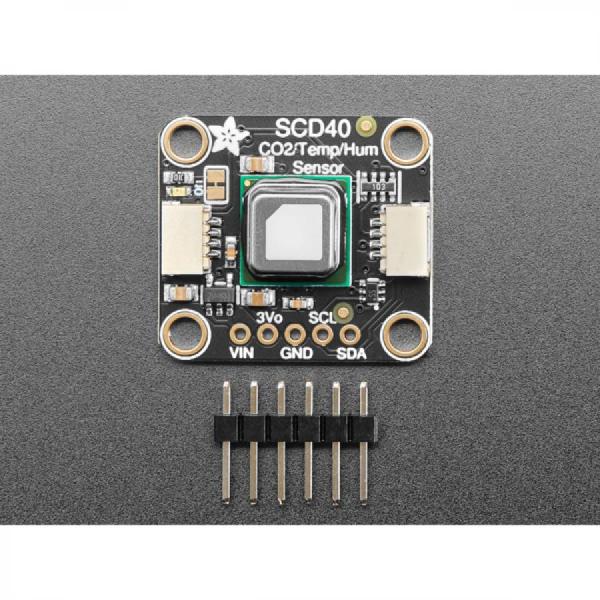 디바이스마트,MCU보드/전자키트 > 센서모듈 > 먼지/가스/연기/불꽃 > 가스/공기질/연기센서,Adafruit,Adafruit SCD-40 - True CO2, Temperature and Humidity Sensor - STEMMA QT / Qwiic [ada-5187],CO2 농도 및 온습도 측정 / CO2 측정 범위 400~2000ppm / SparkFun Qwiic I2C 커넥터와 호환