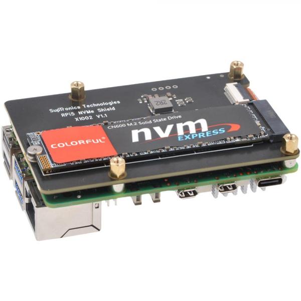 디바이스마트,오픈소스/코딩교육 > 라즈베리파이 > 라즈베리파이 확장보드/HAT,Suptronics,라즈베리파이5 PCle M.2 2230 2280 NVMe 하판  [X1002],라즈베리파이5 호환 PCle NVMe 하판 / 2242 2230, 2260, 2280 사이즈 / SSD 부팅 / 87mm x 56mm / 3.3V
