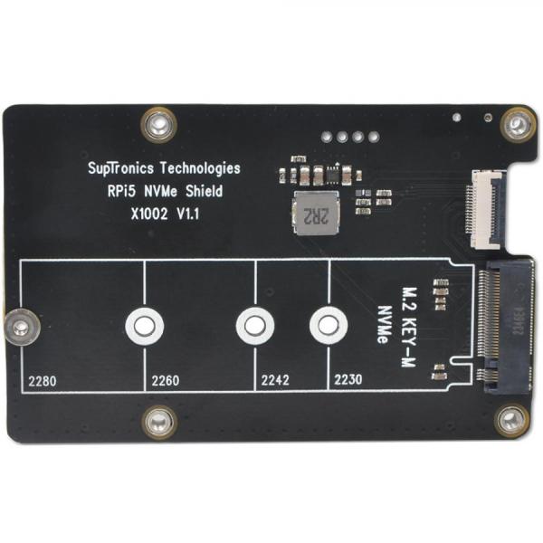 디바이스마트,오픈소스/코딩교육 > 라즈베리파이 > 라즈베리파이 확장보드/HAT,Suptronics,라즈베리파이5 PCle M.2 2230 2280 NVMe 하판  [X1002],라즈베리파이5 호환 PCle NVMe 하판 / 2242 2230, 2260, 2280 사이즈 / SSD 부팅 / 87mm x 56mm / 3.3V