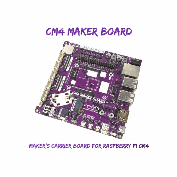 디바이스마트,오픈소스/코딩교육 > 라즈베리파이 > 라즈베리파이 교육용키트,Cyrton,CM4 Maker Board & Kits : Maker’s Carrier Board for Raspberry Pi CM4 [V-MAKER-CM4],Raspberry Pi 4 Model B 기반 / DC jack 7V-18V / USB-C 5V