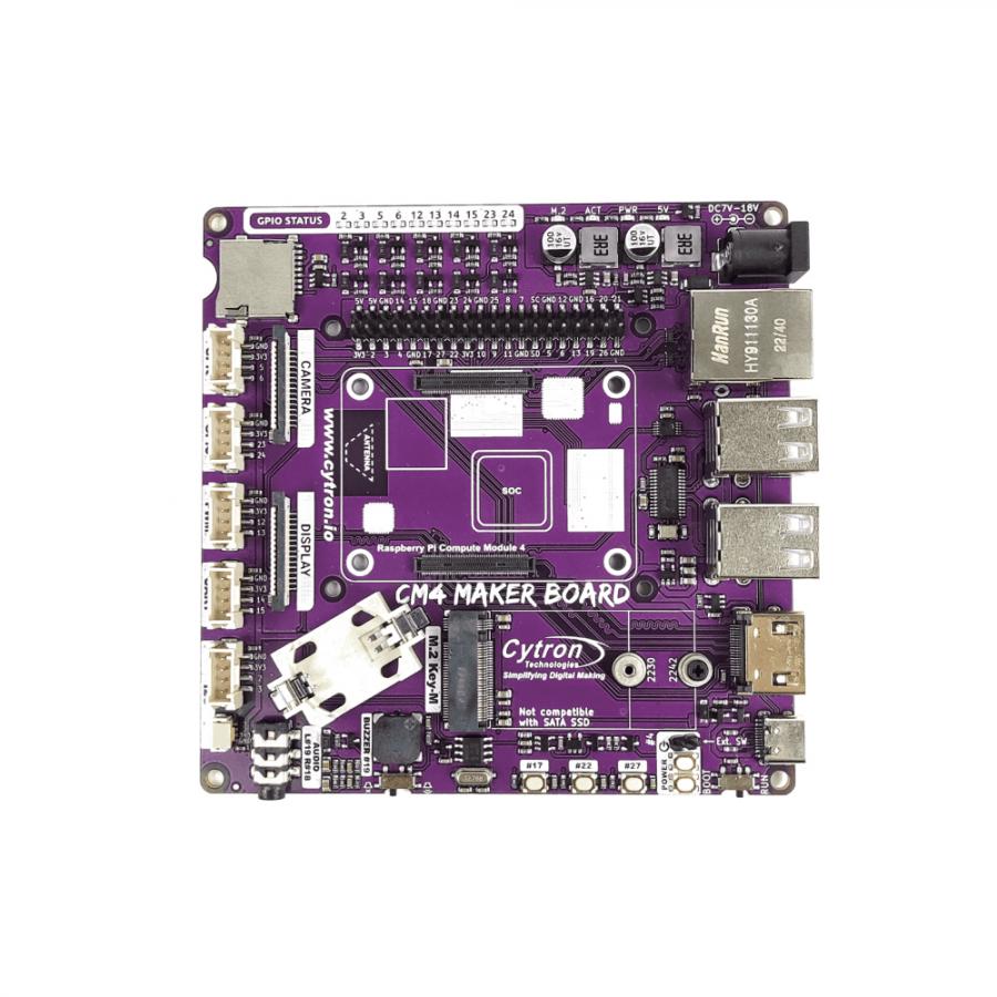 CM4 Maker Board & Kits : Maker’s Carrier Board for Raspberry Pi CM4 [V-MAKER-CM4]