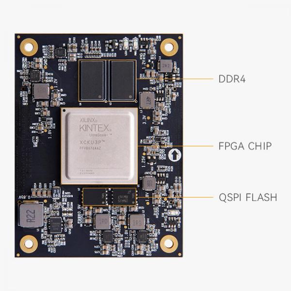 디바이스마트,MCU보드/전자키트 > 프로세서/개발보드 > FPGA,ALINX,AMD Xilinx Kintex UltraScale+ FPGA Core Board EVB & Kits SOM PCIE3.0 GTY XCKU3P [ACKU3],Xilinx Kintex UltraScale+ FPGA SOM 모듈/ PCIe 3.0, GTY 28Gb/s x16 트랜시버, 산업용 등급 / Logic Cells : 356K / Flip-Flops : 325K / LUTs : 163K / Memory : 2GB DDR4 32bit，64MB QSPI FLASH
