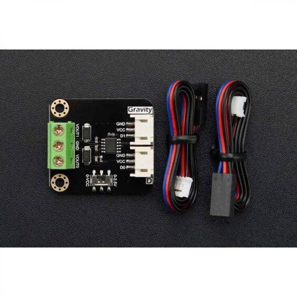 디바이스마트,MCU보드/전자키트 > 전원/신호/저장/응용 > ADC/DAC,DFROBOT,Gravity: GP8501 2채널 PWM DAC 모듈 [DFR1037],PWM 통신 / 두 개의 채널을 갖춘 설계로 프로젝트의 효과적인 비용 절감이 가능 / 작동 전압: 3.3~5V / 칩 유형: GP8501 / 해상도: 8비트