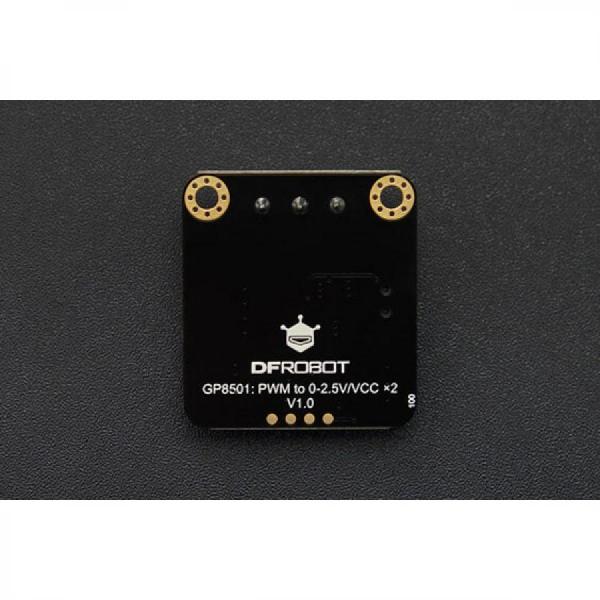 디바이스마트,MCU보드/전자키트 > 전원/신호/저장/응용 > ADC/DAC,DFROBOT,Gravity: GP8501 2채널 PWM DAC 모듈 [DFR1037],PWM 통신 / 두 개의 채널을 갖춘 설계로 프로젝트의 효과적인 비용 절감이 가능 / 작동 전압: 3.3~5V / 칩 유형: GP8501 / 해상도: 8비트