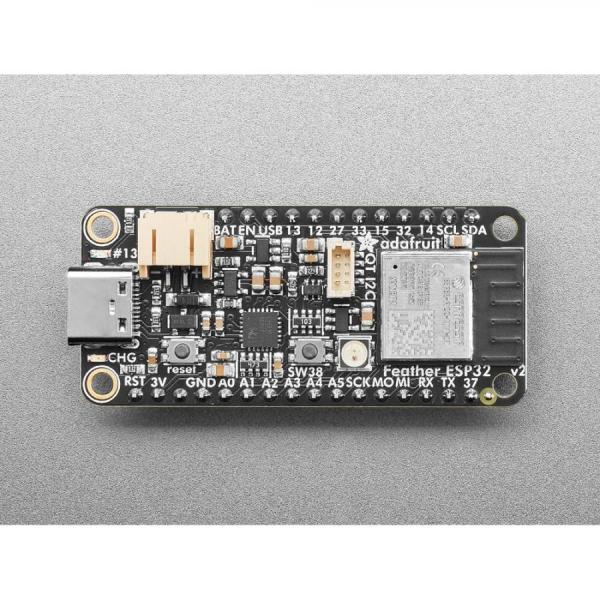 디바이스마트,오픈소스/코딩교육 > 아두이노 > 아두이노 호환보드,Adafruit,Adafruit ESP32 Feather V2 with Headers - 8MB Flash + 2 MB PSRAM - STEMMA QT [ada-5900],ESP32 WROOM / 240MHz Xtensa® 프로세서 / WiFi 및 블루투스 지원 / 8MB 플래시와 2MB PSRAM / STEMMA QT 포트 / USB Type C