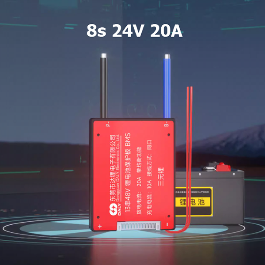 DALY 하드웨어 BMS LiFePO4 8S 24V 20A  [TSC-BMS16]