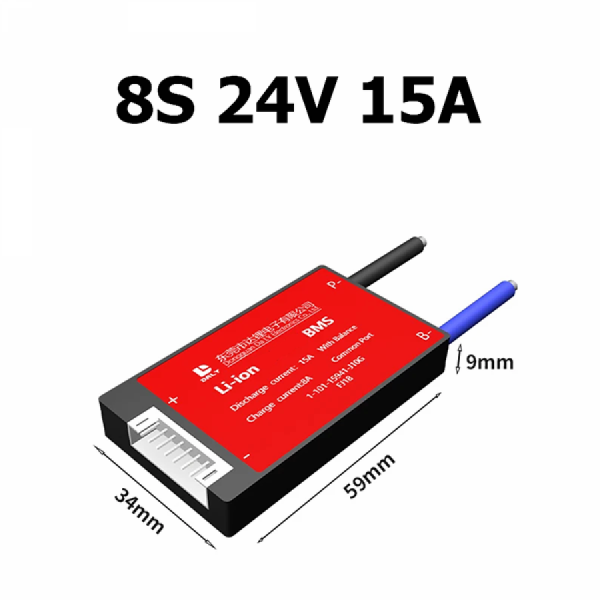 디바이스마트,전원/파워/배터리 > 배터리/배터리홀더 > 배터리패킹 용품 > 보호회로,DALY,DALY 하드웨어 BMS LiFePO4 8S 24V 15A [TSC-BMS25],8S 24V 15A / LiFePO4 / 사이즈 : 34*59*9mm  / 방수, 먼지방지, 충격방지, 우수한 방열, 과충전방지, 과방전방지, 과전류방지, 단락보호, 밸런스 보호, 정전기방지
