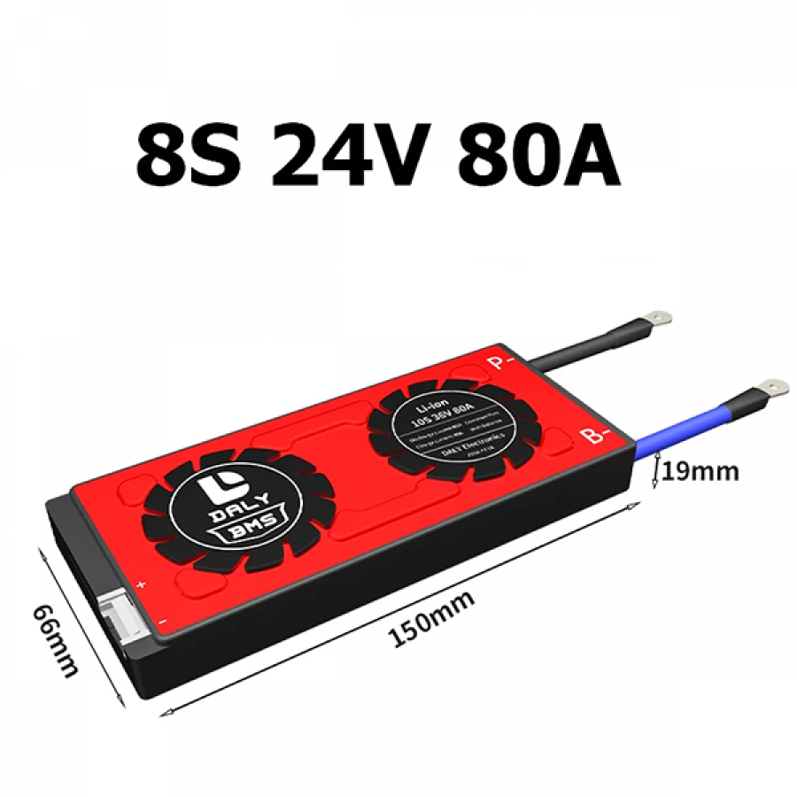 DALY 하드웨어 BMS LiFePO4 8S 24V 80A [TSC-BMS31]