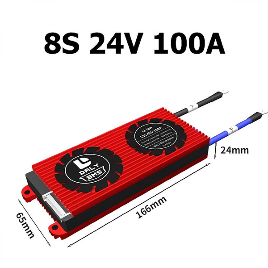 DALY 하드웨어 BMS LiFePO4 8S 24V 100A [TSC-BMS32]