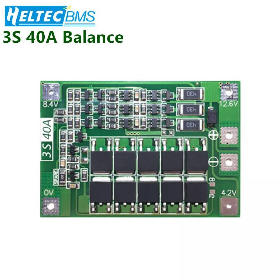 Heltec 3S 12.6V 40A 리튬 배터리 밸런싱 보호 회로[TSC-BMS83]