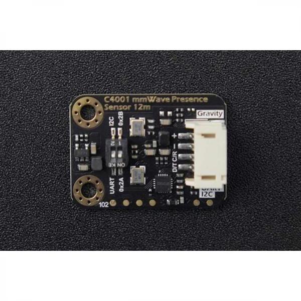 디바이스마트,MCU보드/전자키트 > 센서모듈 > 모션/제스처 > 움직임/재실/모션센서,DFROBOT,mmWave C4001 24GHz 인간 존재 감지 센서 (12미터 거리/속도 측정) [SEN0610],작동 주파수 범위: 24GHz / 수평 감지 범위 100°, 존재 감지 범위 8m, 동작 감지 및 범위 12m / 변조 모드: FMCW / 작동 전압: 3.3V/5V