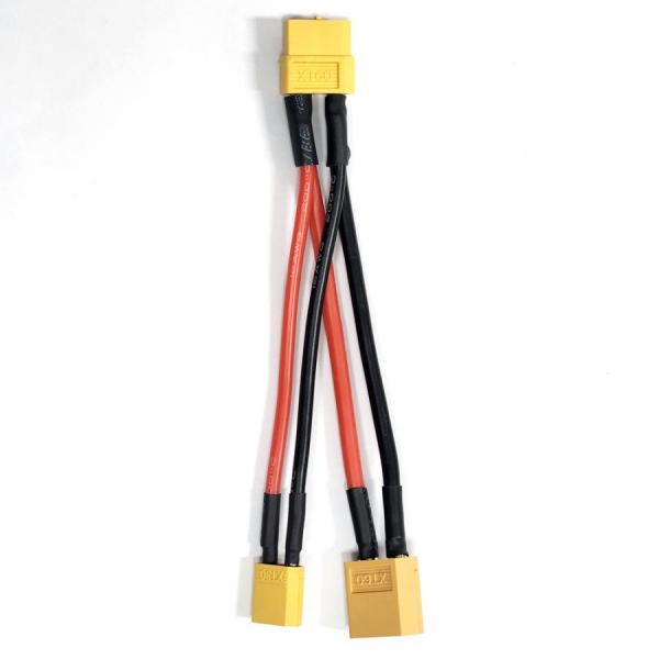 디바이스마트,커넥터/PCB > 파워커넥터 > 배터리/RC 하네스,SMG,XT60(암) to XT60(수)+XT30(수) 전원 케이블,XT60(암) to XT60(수), XT30(수) 분배 케이블 / 케이블 길이 100mm (커넥터 제외) / 케이블 두께 XT60(14AWG), XT30(16AWG)