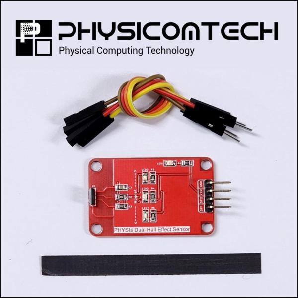 디바이스마트,MCU보드/전자키트 > 센서모듈 > 마그네틱/홀/리드/엔코더 > 엔코더/회전/홀센서,피지스 메이커 키트,듀얼 홀(Dual Hall) 마그네틱 엔코더 센서,듀얼 홀 센서를 활용하여 자석 스트립의 회전 / 이동 클럭과 방향을 감지하는 마그네틱 엔코더 모듈 / 자석이 부착된 다양한 형태의 도어, 모터, 노브형 제품의 감지기, 조작기 구현 가능