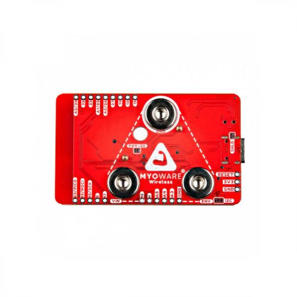 디바이스마트,MCU보드/전자키트 > 센서모듈 > 근전도/심박/바이오 > 근전도/심박센서,SparkFun,MyoWare 2.0 Wireless Shield [DEV-23387],내장형 LiPo 배터리 포함 / 입력 전압 : USB Type C 커넥터를 통한 5V / 3.3V 전압 조정기