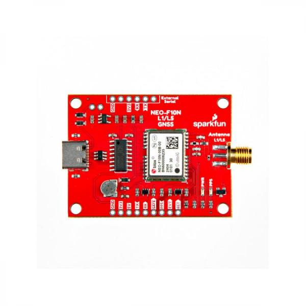 디바이스마트,MCU보드/전자키트 > 통신/네트워크 > GNSS/GPS > 정밀/고성능 GPS 모듈,SparkFun,SparkFun GNSS L1/L5 Breakout - NEO-F10N, SMA [GPS-24114],미터 수준의 위치 정확도를 갖춘 표준 정밀 GNSS 보드 / 직렬 UART 통신 포트를 1개만 지원 /  통합 SMA 커넥터 / GPS, Galileo, Beidou 동시 수신