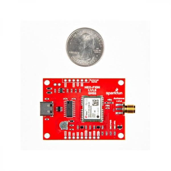 디바이스마트,MCU보드/전자키트 > 통신/네트워크 > GNSS/GPS > 정밀/고성능 GPS 모듈,SparkFun,SparkFun GNSS L1/L5 Breakout - NEO-F10N, SMA [GPS-24114],미터 수준의 위치 정확도를 갖춘 표준 정밀 GNSS 보드 / 직렬 UART 통신 포트를 1개만 지원 /  통합 SMA 커넥터 / GPS, Galileo, Beidou 동시 수신