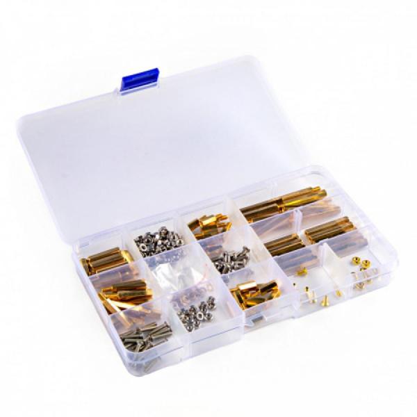 디바이스마트,커넥터/PCB > PCB기판/관련상품 > 서포트 > PCB 서포트 키트,SparkFun,Standoff Kit - 210 Piece [KIT-24115],210피스 황동 키트