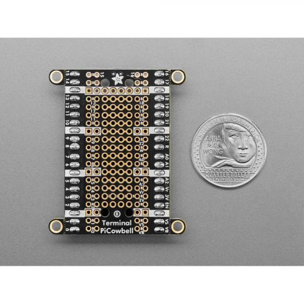 디바이스마트,오픈소스/코딩교육 > 라즈베리파이 > 라즈베리파이 확장보드/HAT,Adafruit,Adafruit Terminal PiCowbell for Pico - Reset Button & STEMMA QT [ada-5904],PiCowbell Proto /  Raspberry Pi Pico 및 Pico W 지원 / 크기: 52.1mm x 43.1mm x 10.6mm / 헤더 포함x