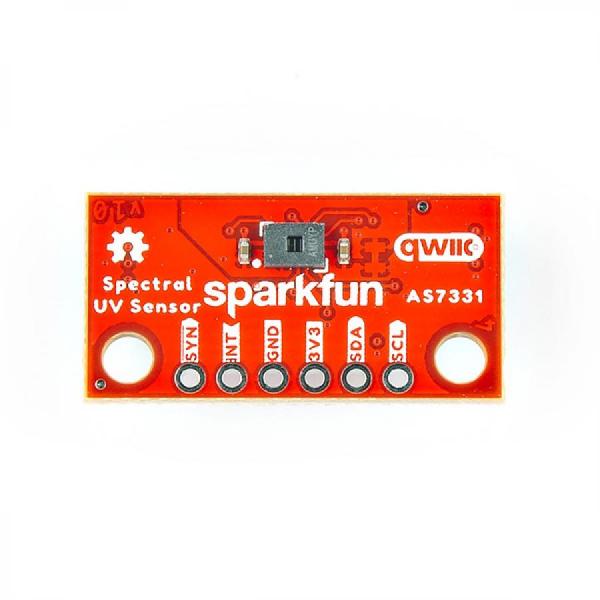 디바이스마트,MCU보드/전자키트 > 센서모듈 > 빛/조도/컬러/UV > 컬러/UV센서,SparkFun,SparkFun Mini Spectral UV Sensor - AS7331 (Qwiic) [SEN-23518],UVA,UVB,UVC의 3가지 채널에서 높은 감도와 정확도로 방사선 측정 / 작동 전압: 2.7V-3.6V