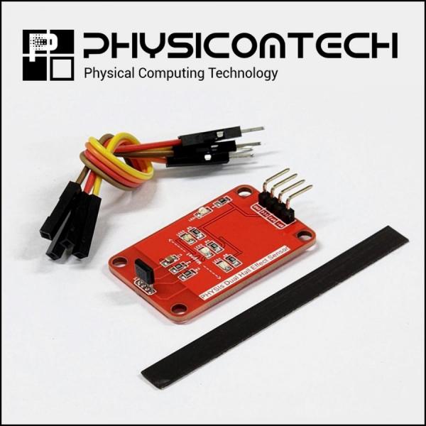 디바이스마트,MCU보드/전자키트 > 센서모듈 > 마그네틱/홀/리드/엔코더 > 엔코더/회전/홀센서,피지스 메이커 키트,듀얼 홀(Dual Hall) 마그네틱 엔코더 센서,듀얼 홀 센서를 활용하여 자석 스트립의 회전 / 이동 클럭과 방향을 감지하는 마그네틱 엔코더 모듈 / 자석이 부착된 다양한 형태의 도어, 모터, 노브형 제품의 감지기, 조작기 구현 가능