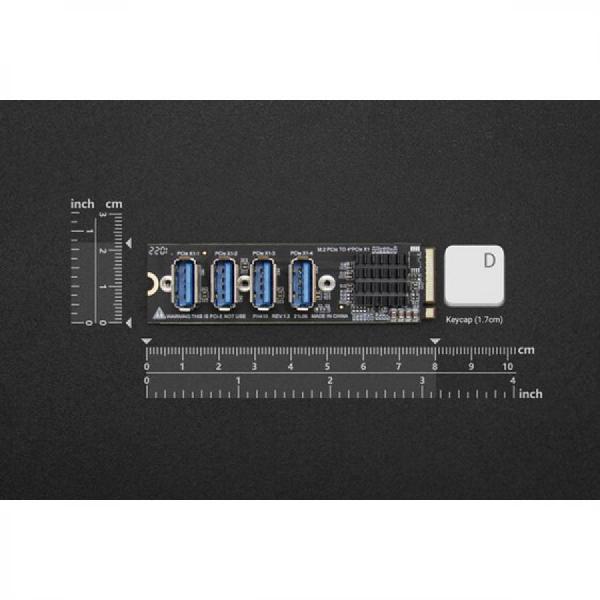 디바이스마트,오픈소스/코딩교육 > 라떼판다/비글본/기타,DFROBOT,M.2 M 키 - PCIex4 확장보드(LattePanda Sigma 호환) [FIT0971],플러그 앤 플레이 / 합금 방열판 장착 / 4개의 PCIe 인터페이스 / 작동 온도: 0°C~55°C / 크기: 22*80mm