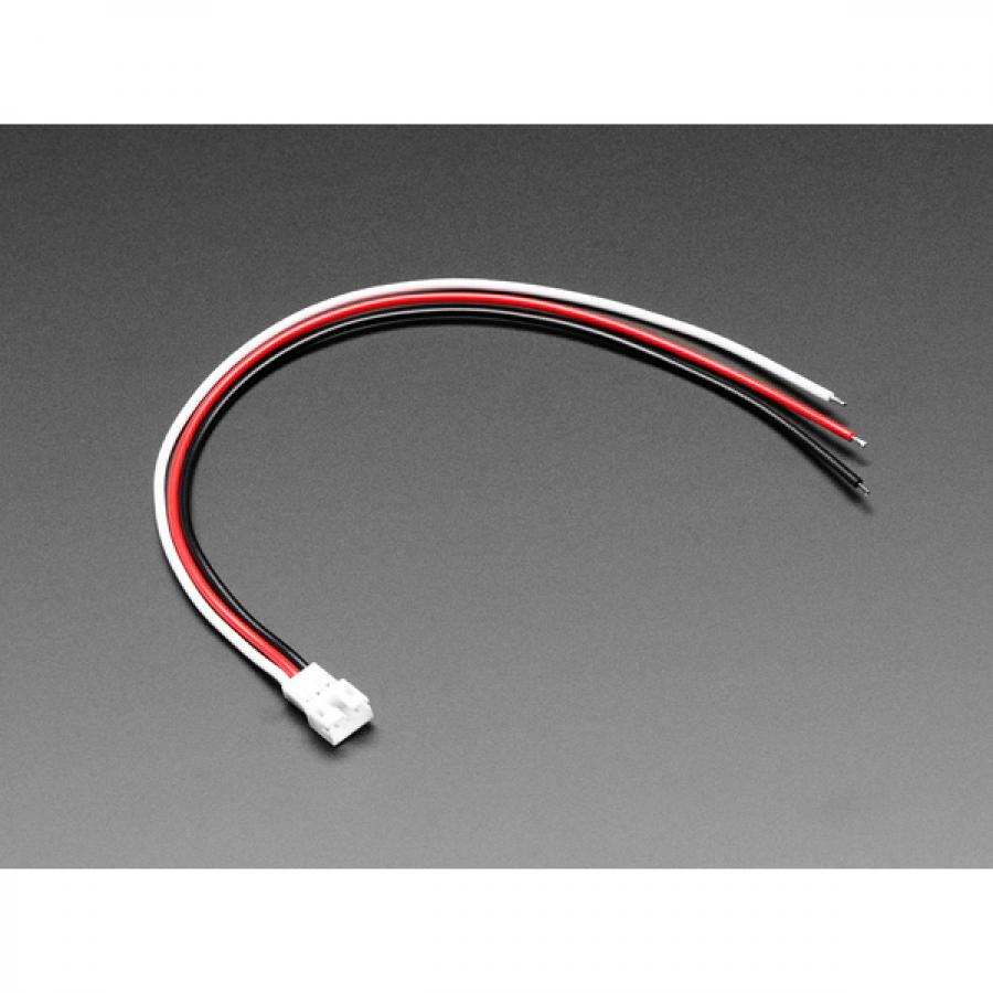 JST PH 2mm 3-Pin Socket to Color Coded Cable - 200mm [ada-4046]