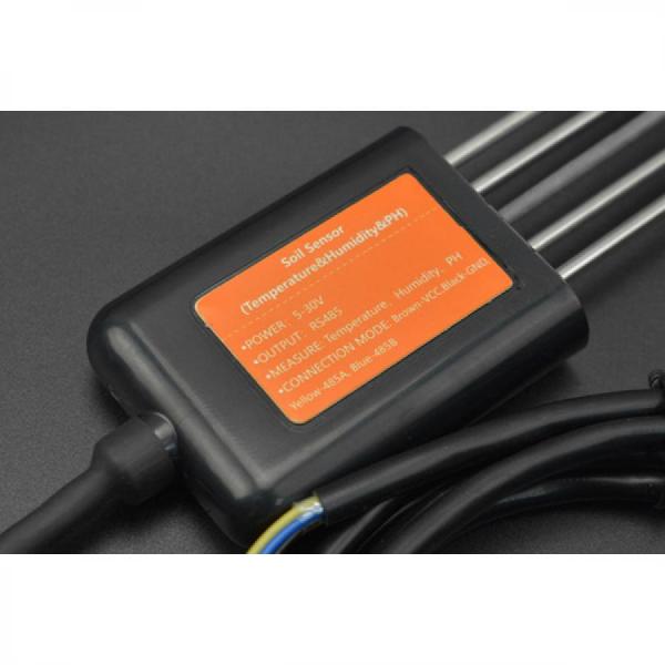 디바이스마트,MCU보드/전자키트 > 센서모듈 > 온도/습도 > 토양수분(토양습도)센서,DFROBOT,Arrduino  RS485 MODBUS-RTU 토양 온도, 습도 및 pH 센서(IP68, 5-30V) [SEN0602],전원 전압: DC 5-30V / 작동 온도: -20°C~+60°C /  Arduino UNO R3 및 TTL-RS485 확장 보드와 사용 가능 / 보호 수준 : IP68 / 길이 : 2m