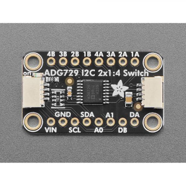 디바이스마트,MCU보드/전자키트 > 버튼/스위치/제어/RTC > 버튼/스위치/조이스틱,Adafruit,Adafruit ADG729 Dual 1-to-4 Analog Matrix Switch [ada-5932],4개의 아날로그 신호를 연결 / 양방향 신호 / 양쪽의  STEMMA  QT 커넥터는 SparkFun Qwiic  I2C 커넥터와 호환 / 2.7V ~ 5.5V 단일 공급 / 2.5Ω 저항