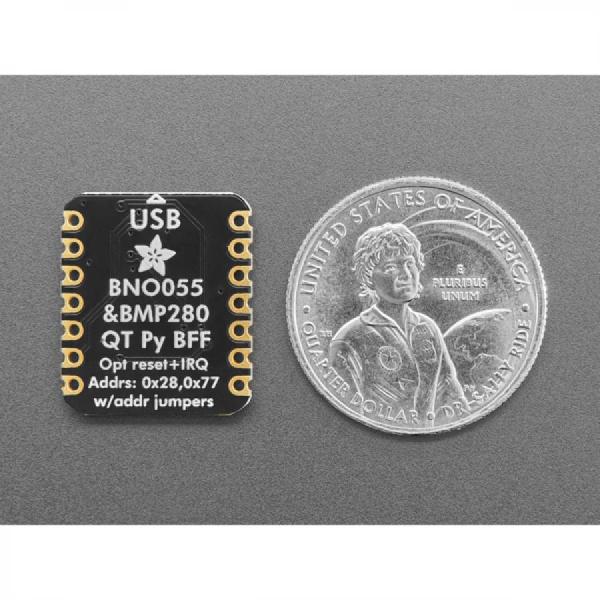 디바이스마트,MCU보드/전자키트 > 센서모듈 > IMU/AHRS(9축 이상),Adafruit,Adafruit BNO055 + BMP280 BFF Add-On for QT Py [ada-5937],제품 크기: 20.9mm x 17.7mm x 3.0mm / 9DoF 모션과 압력으로 전환 / 초소형 고도감지 / QT Py 또는 Xiao 보드 뒷면에 맞게 설계