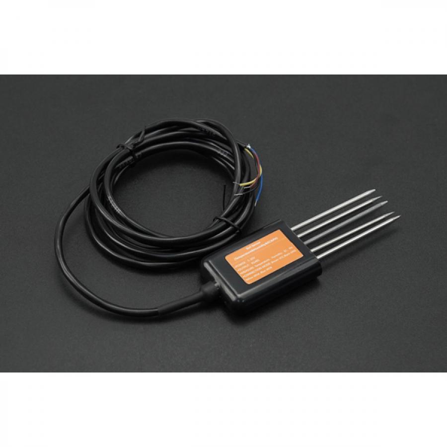 MODBUS-RTU RS485 4-in-1 토양 수분, 온도, EC 및 PH 센서(IP68, 5-30V) [SEN0604]