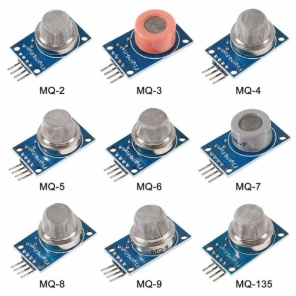 디바이스마트,스쿨존 > 아두이노 > 교육용 키트,LK EMBEDDED,아두이노 가스 센서 키트,공기질과 관련된 가스 측정시 주로 사용되는 가스센서들을 구성한 9종 가스 센서 키트