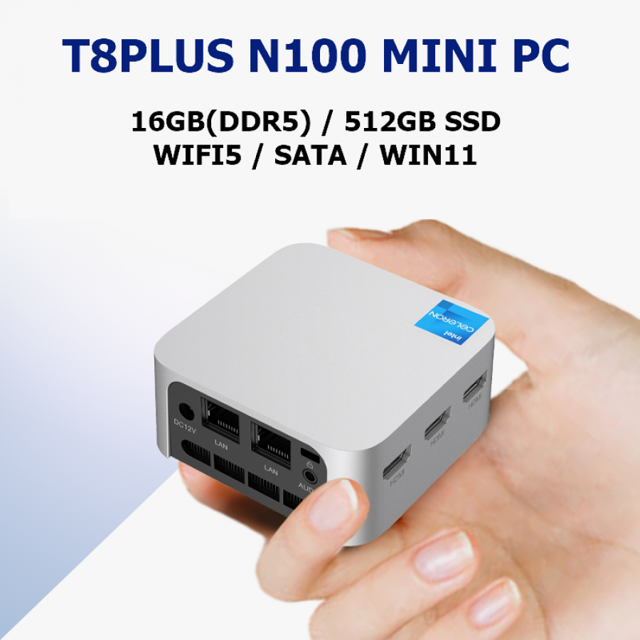 미니PC T8 PLUS N100 16GB/512GB/WIN11 [T8P-16512]