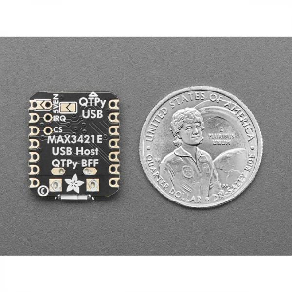 디바이스마트,MCU보드/전자키트 > 통신/네트워크 > USB관련,Adafruit,Adafruit USB Host BFF for QT Py or Xiao with MAX3421E [ada-5956],MAX3421E 사용 / SPI와 IRQ 핀을 사용 / RP2040, ESP32-S2 또는 S3, nRF52840, SAMD21/51 칩에 적합