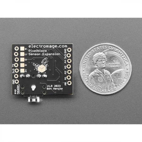 디바이스마트,MCU보드/전자키트 > 센서모듈 > 가속도/자이로/지자기센서 > 가속도센서,Adafruit,Pixelblaze Sensor Expansion Board [ada-5944],소리, 가속도계/기울기 또는 빛을 사용하여 반응 패턴을 만드는 패턴을 쉽게 작성